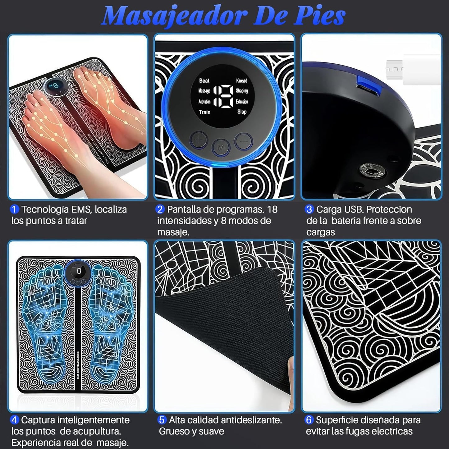 Electroestimulador Pies y Piernas - ElectroFitLegs™